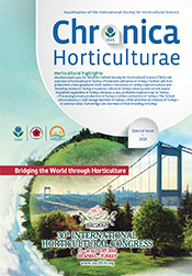 Chronica Horticulturae - special issue IHC2018 - horticulture in Turkey